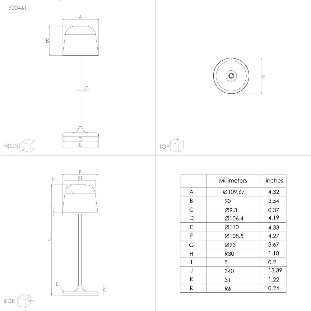 Eglo MANNERA Table lamp LED sand-coloured, 1-light source