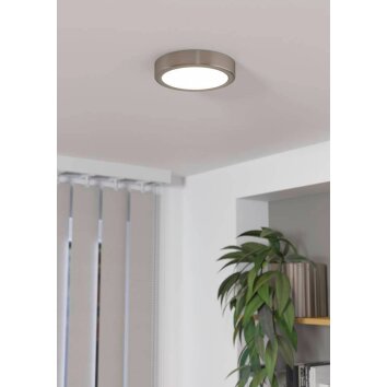 Eglo FUEVA Ceiling Light LED matt nickel, 1-light source