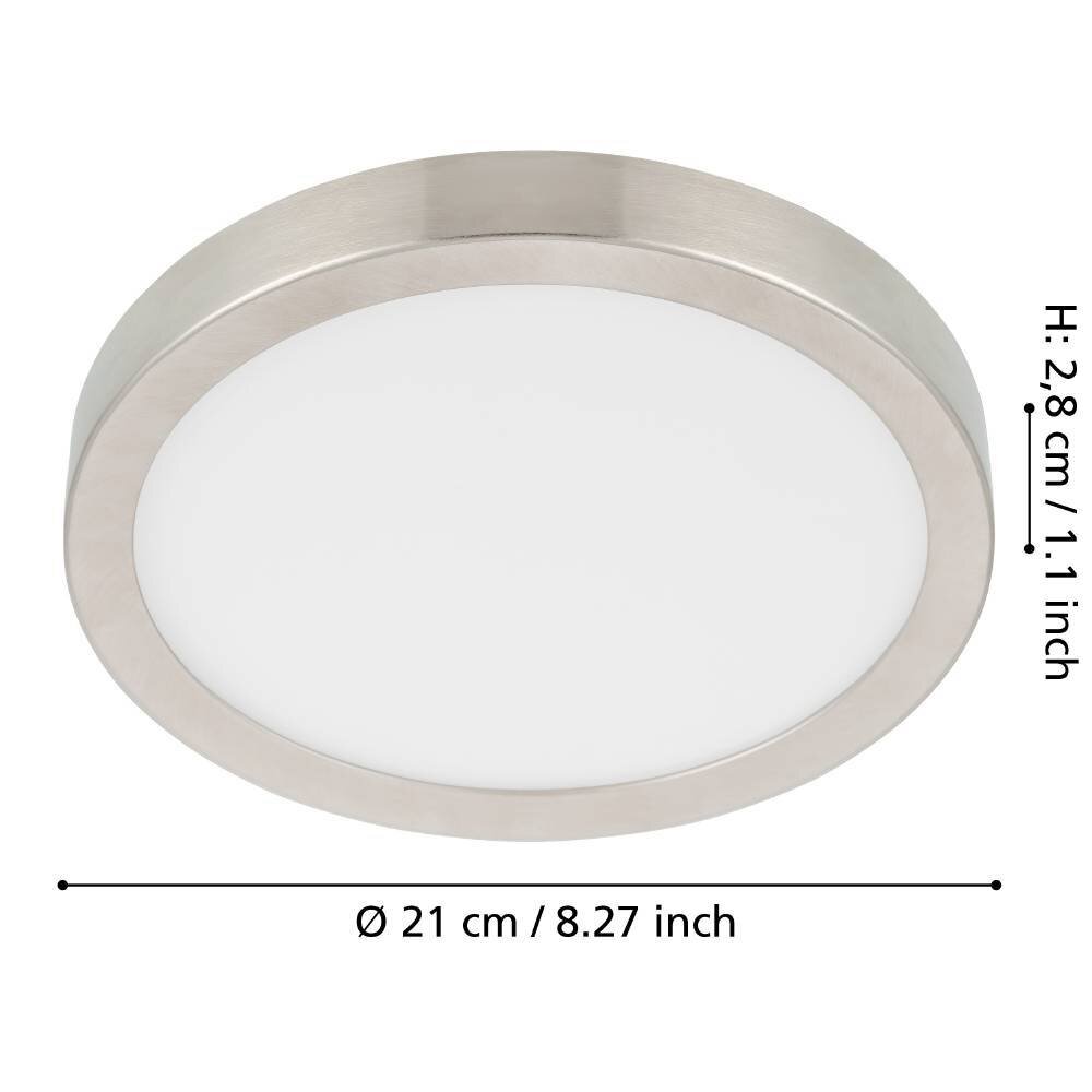 Eglo FUEVA Ceiling Light LED matt nickel, 1-light source