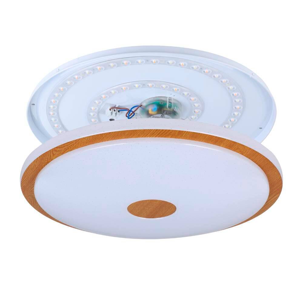 Eglo LANCIANO Ceiling Light LED brown, white, 1-light source, Remote control