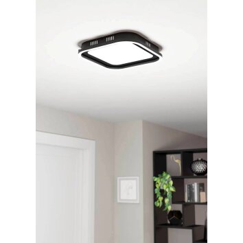 Eglo CALAGRANO Ceiling Light LED black, 2-light sources, Remote control