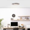 Brilliant Luciano Ceiling Light LED black, white, 1-light source, Remote control