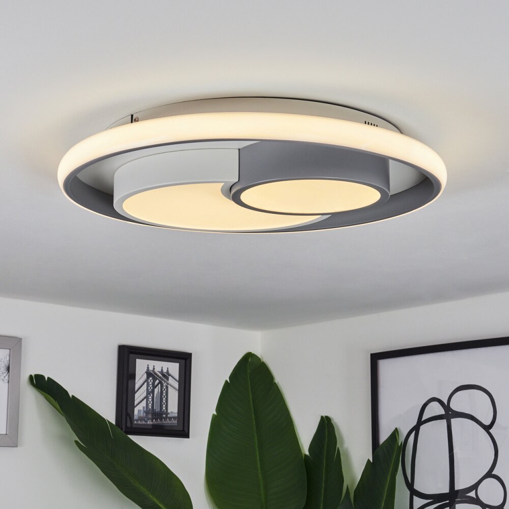 Casqueira Ceiling Light LED grey, white, 1-light source