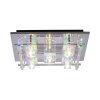 Leuchten-Direkt KEMAL2.0 Ceiling Light LED brushed steel, 68-light sources, Remote control, Colour changer