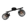 Eglo GIRONA Ceiling Light brass, black, 2-light sources