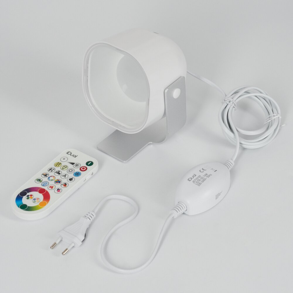 Ledo Table lamp silver, 1-light source, Remote control, Colour changer