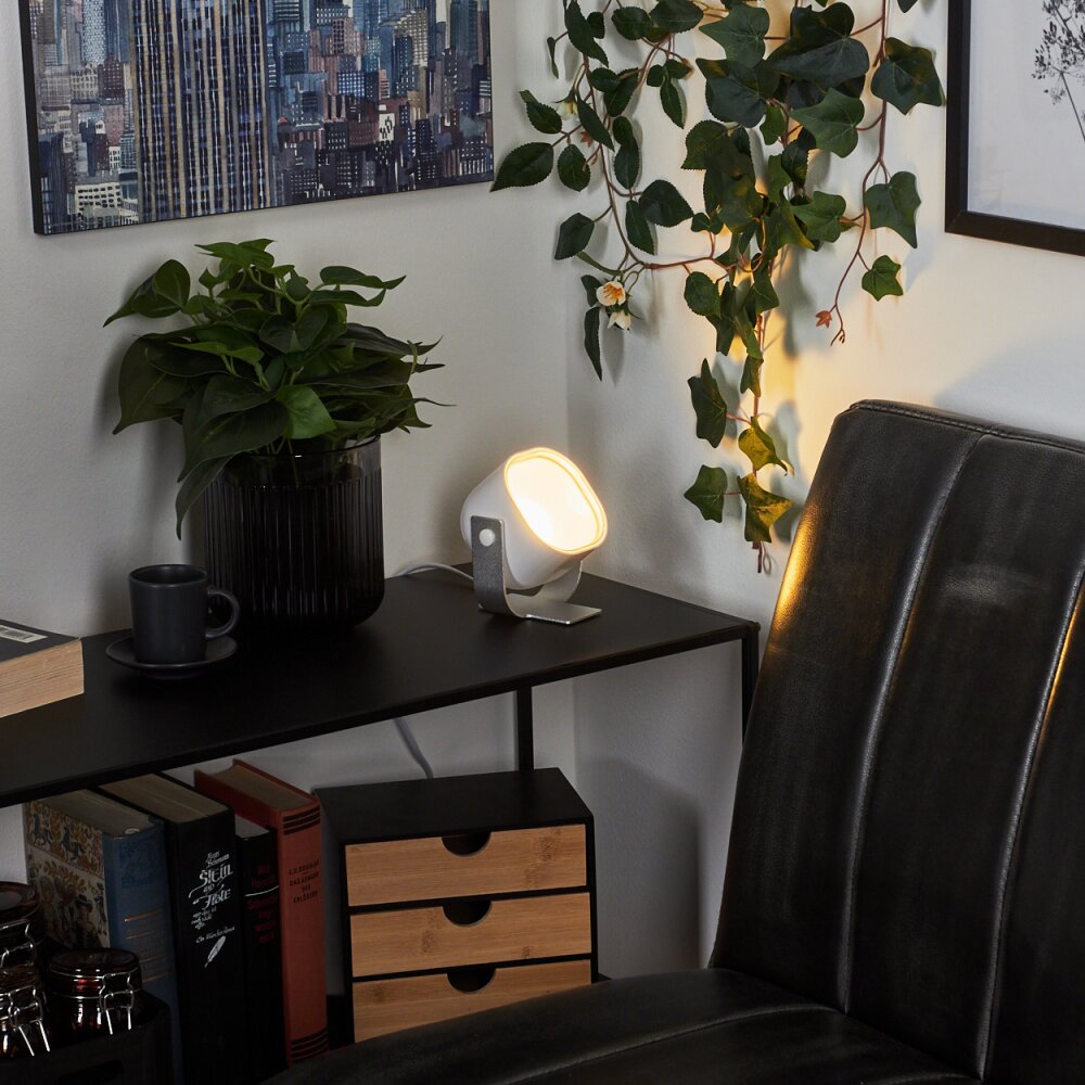 Ledo Table lamp silver, 1-light source, Remote control, Colour changer