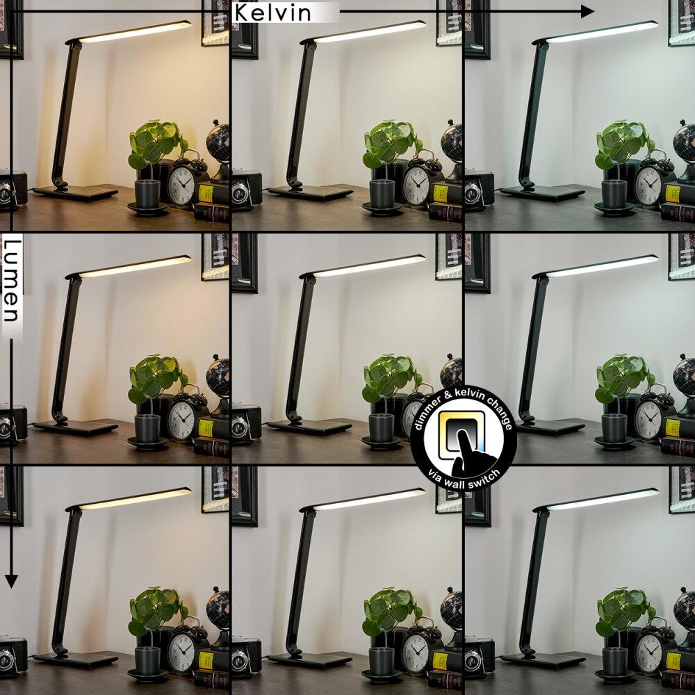 Chozendo Table lamp LED black, 1-light source