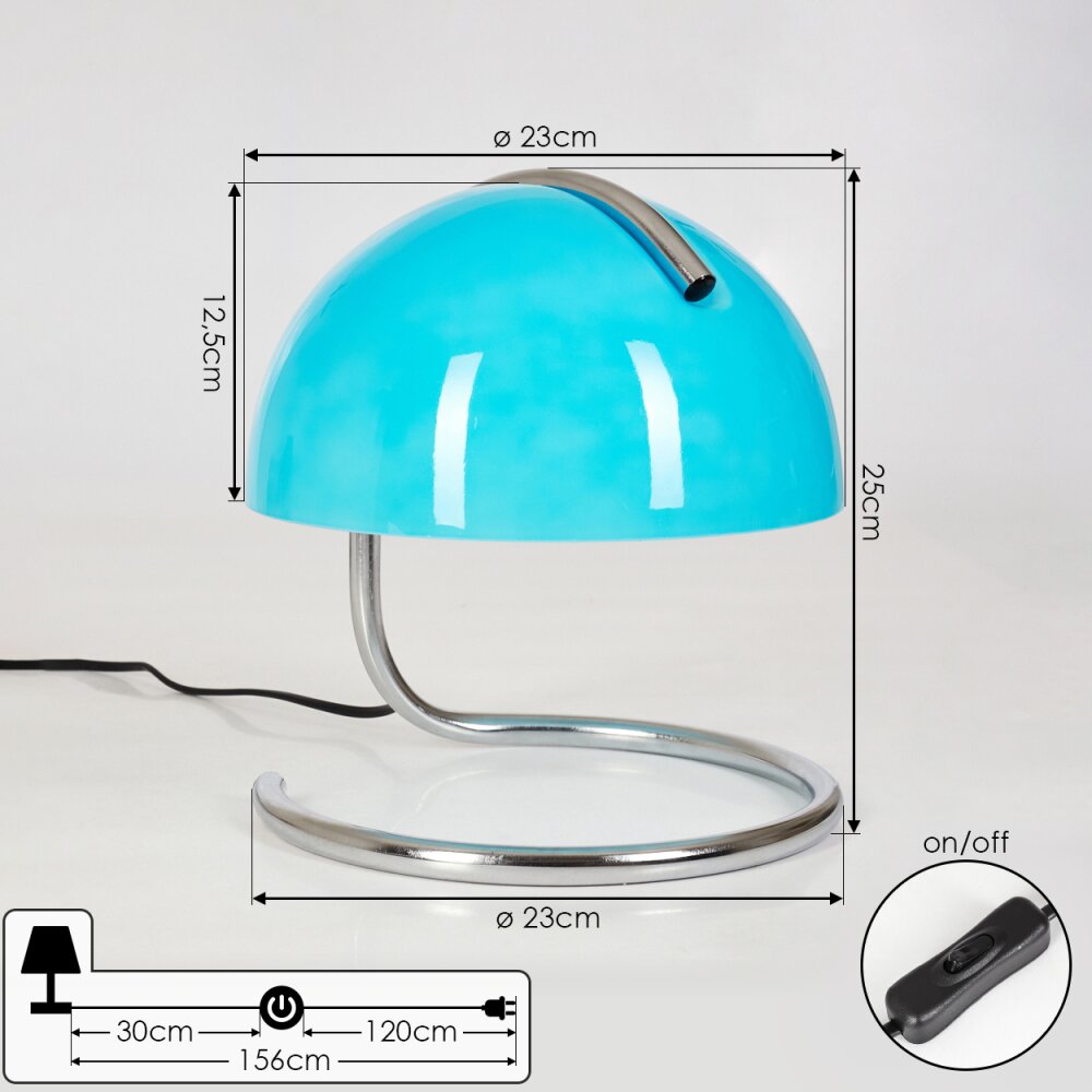 Seladinhas Table lamp chrome, 1-light source