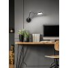 Fabas Luce Regina Wall Light LED black, 1-light source