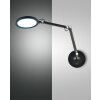 Fabas Luce Regina Wall Light LED black, 1-light source