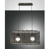 Fabas Luce Glicine Pendant Light black, 2-light sources