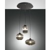 Fabas Luce Nordal Pendant Light black, 3-light sources