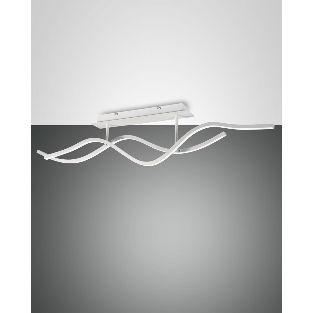 Fabas Luce Sinuo Ceiling Light LED white, 2-light sources