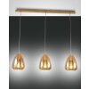 Fabas Luce Britton Pendant Light brass, 3-light sources