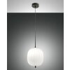 Fabas Luce Domizia Pendant Light black, 1-light source