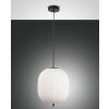 Fabas Luce Domizia Pendant Light black, 1-light source