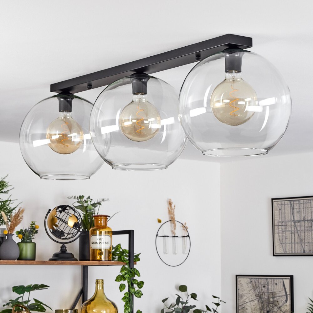 Koyoto  Ceiling Light glass 30 cm clear, 3-light sources