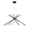 Luce Design Shanghai Pendant Light LED black, 8-light sources