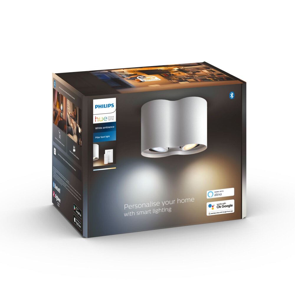 Philips Hue Pillar Ceiling Light LED white 8719514338463 lamps.eu