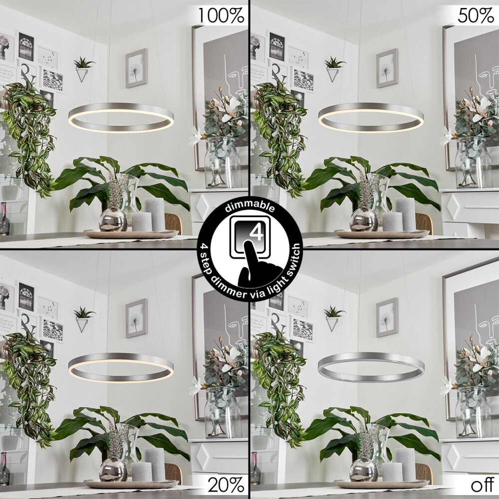 Barril Pendant Light LED aluminium, 1-light source