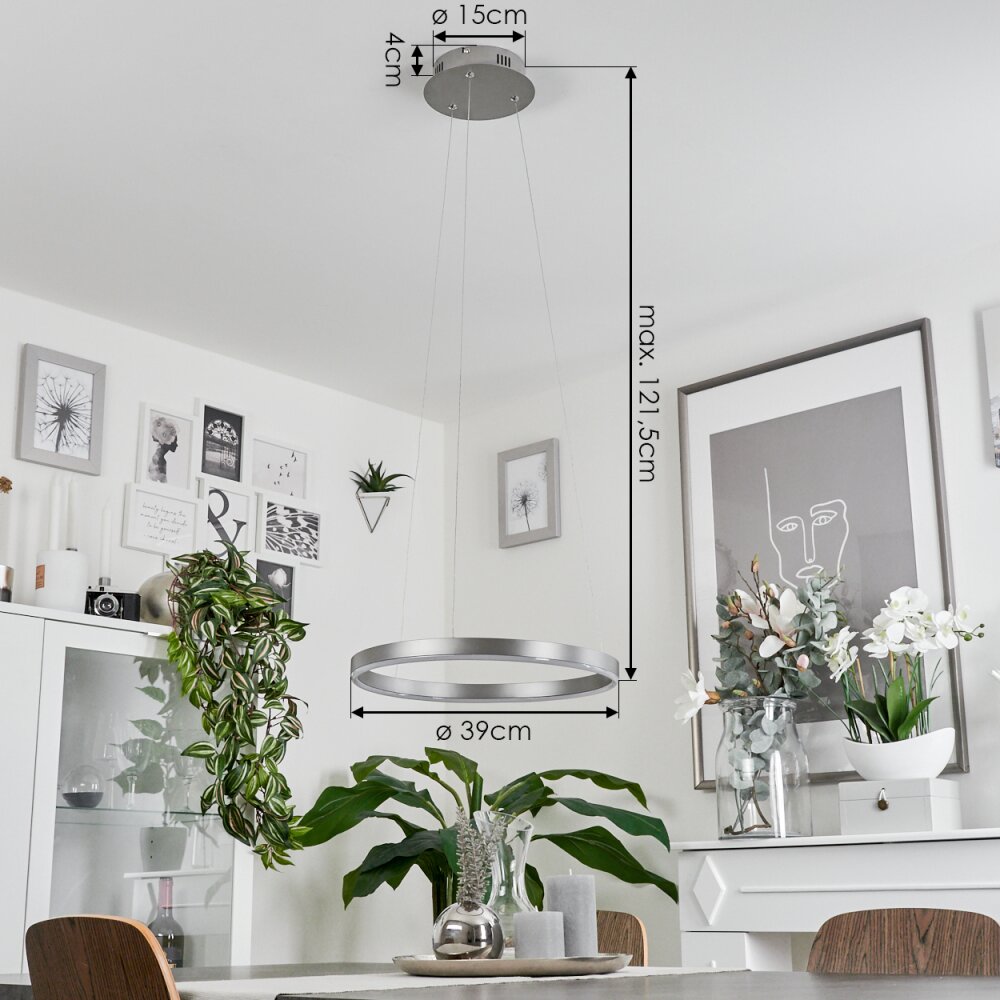 Barril Pendant Light LED aluminium, 1-light source