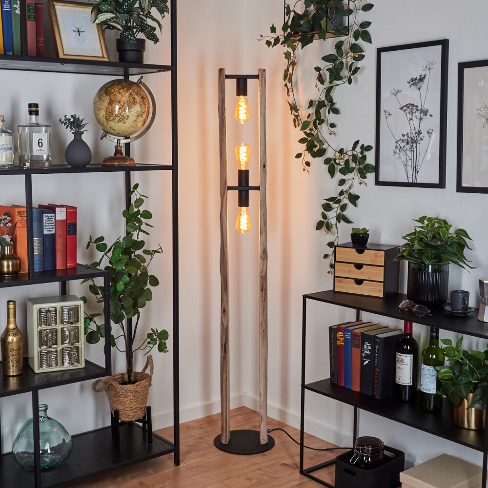 Sande Floor Lamp Ecru, black, 3-light sources