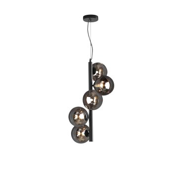 Lutec NEPTUN Pendant Light black, 5-light sources