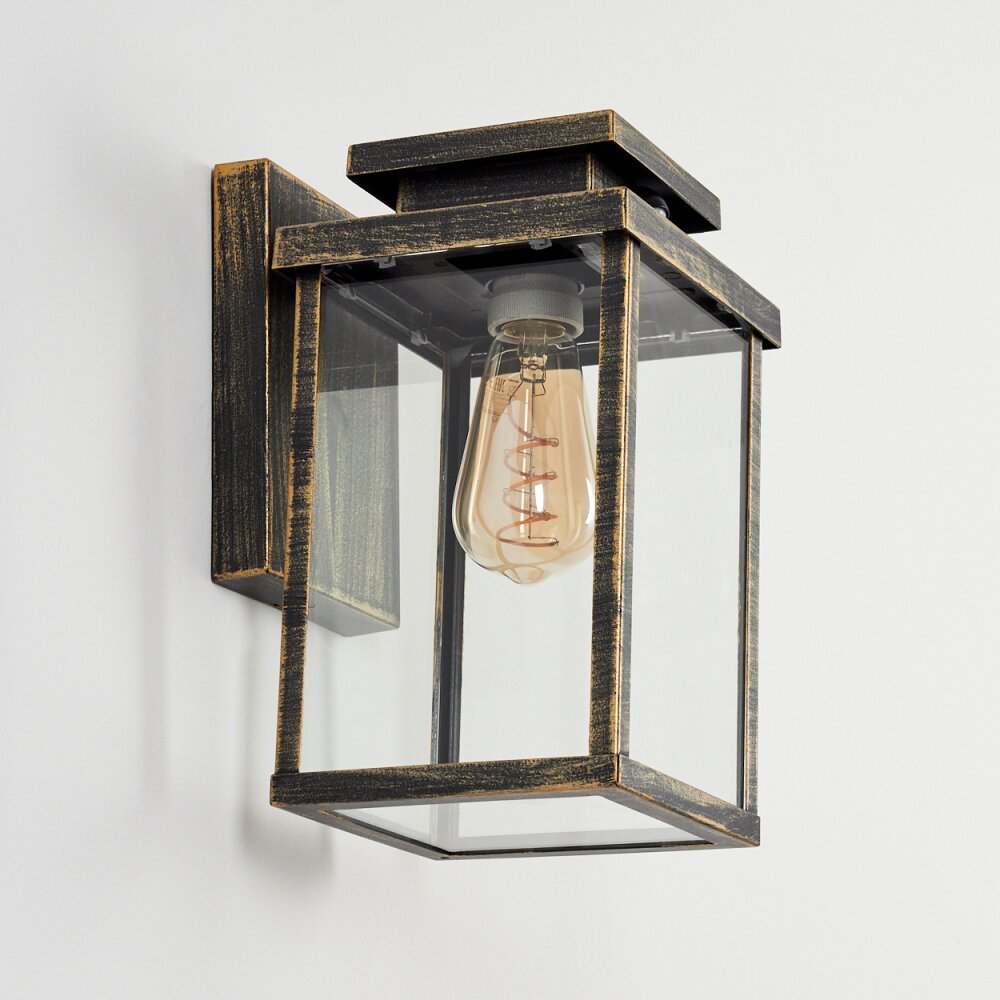 Tieva Outdoor Wall Light brown, gold, 1-light source, Motion sensor
