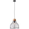 Brilliant Avia Pendant Light Light wood, black, 1-light source