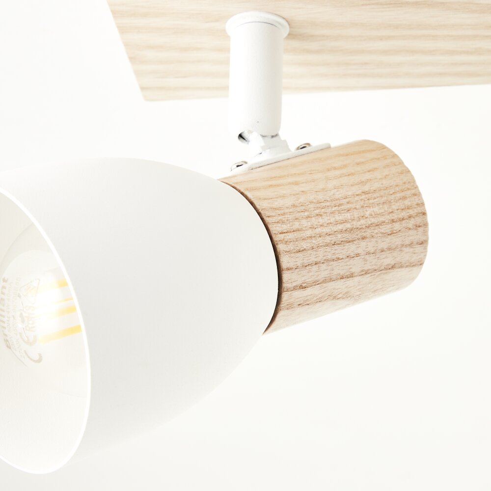 Brilliant Daintree Ceiling Light Ecru, white, 4-light sources