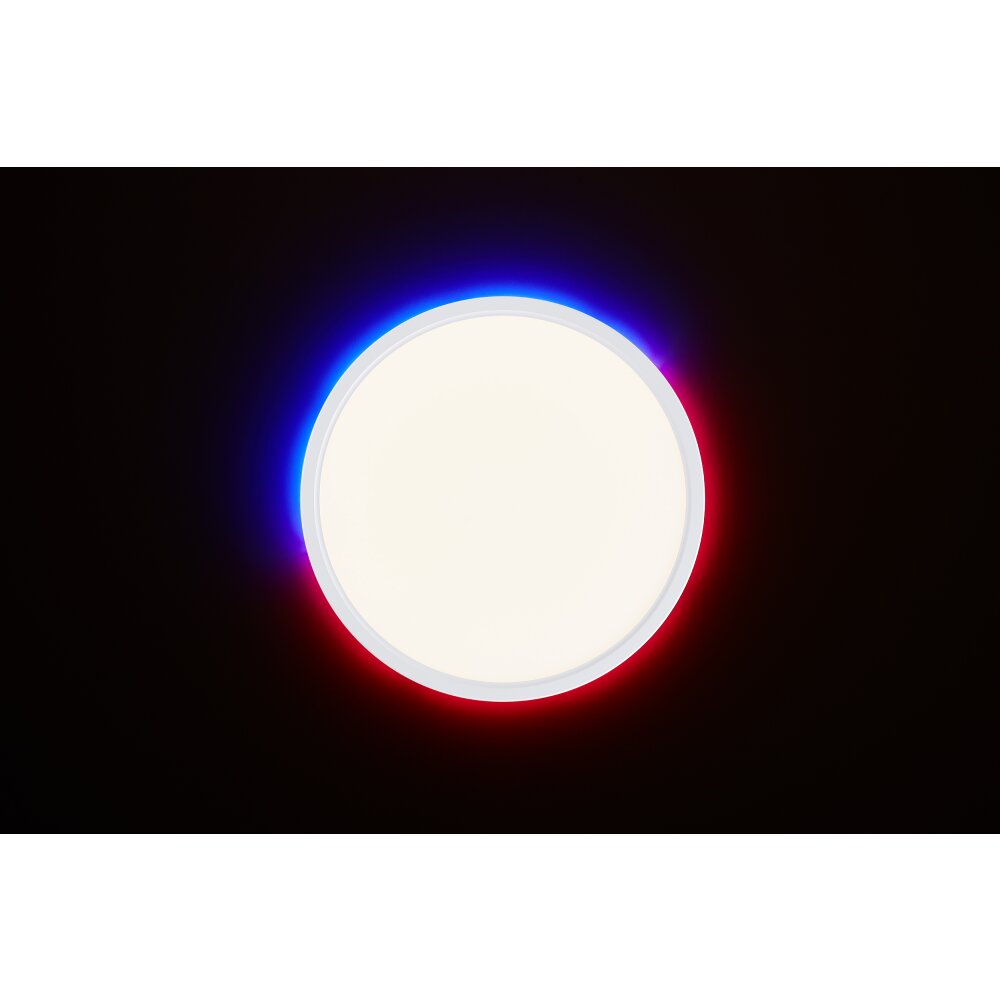 Brilliant Saltery Ceiling Light LED white, 1-light source, Remote control, Colour changer