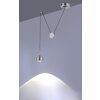 Paul Neuhaus Q-ADAM Pendant Light LED stainless steel, 1-light source, Remote control, Colour changer