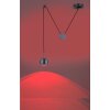 Paul Neuhaus Q-ADAM Pendant Light LED stainless steel, 1-light source, Remote control, Colour changer