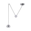 Paul Neuhaus Q-ADAM Pendant Light LED stainless steel, 1-light source, Remote control, Colour changer