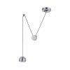 Paul Neuhaus Q-ADAM Pendant Light LED stainless steel, 1-light source, Remote control, Colour changer