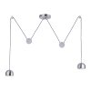 Paul Neuhaus Q-ADAM Pendant Light LED stainless steel, 2-light sources, Remote control, Colour changer