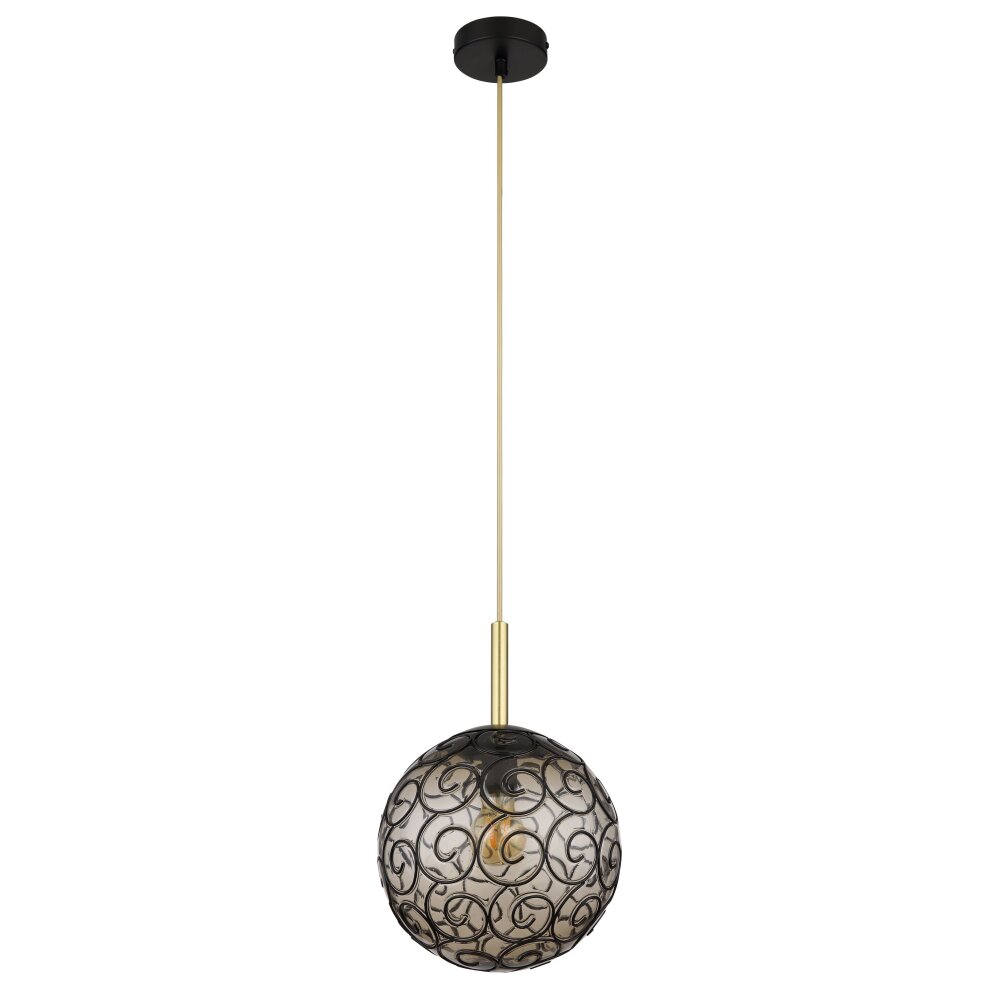 Globo FITZ Pendant Light black, 1-light source