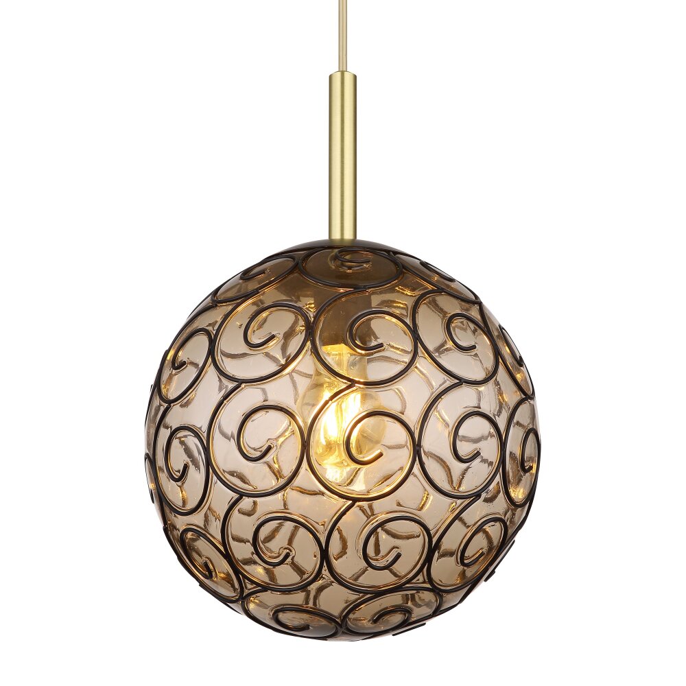 Globo FITZ Pendant Light black, 1-light source
