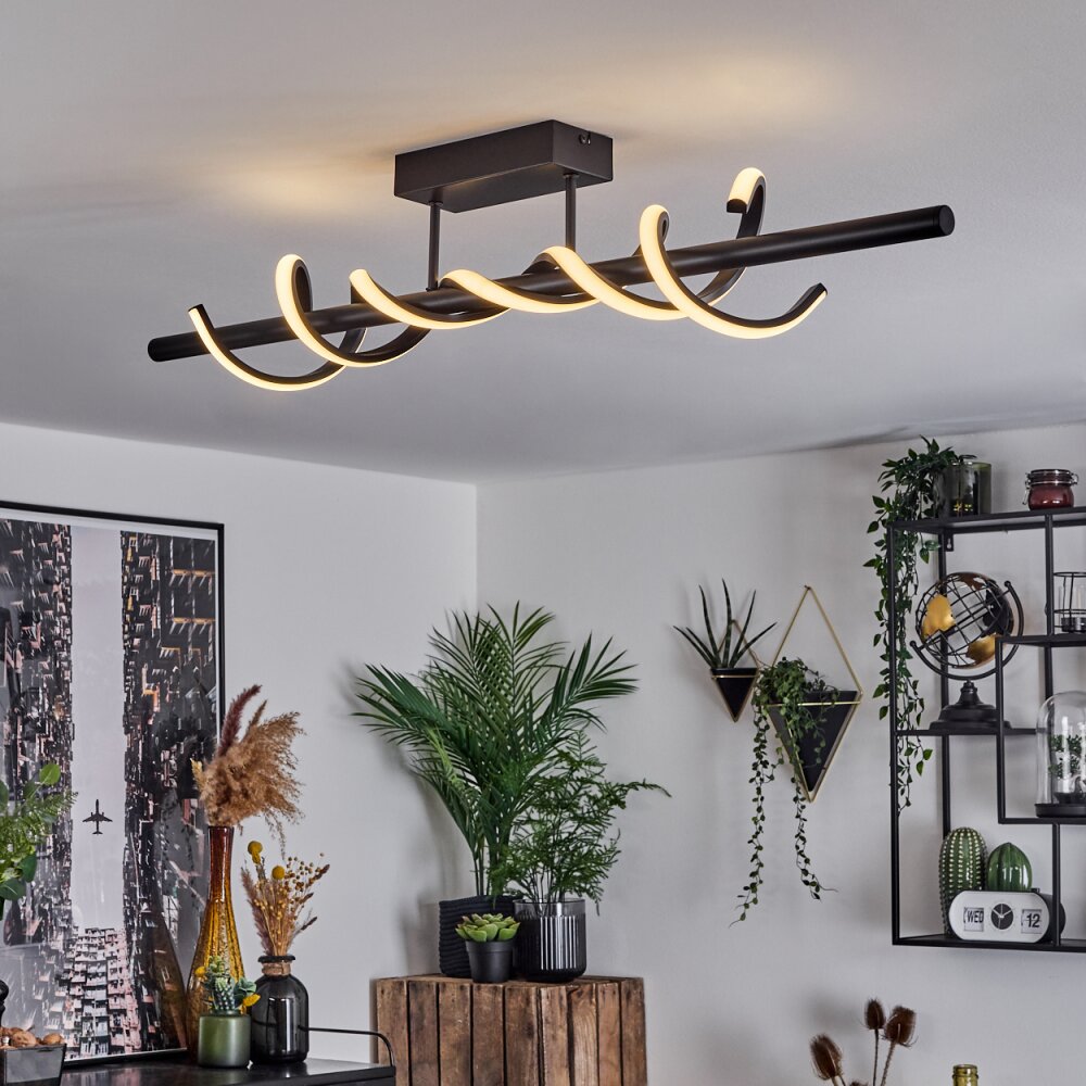 Alvarim Ceiling Light LED black, 1-light source