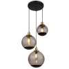 Globo POTTER Pendant Light brass, black, 3-light sources