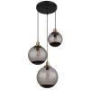 Globo POTTER Pendant Light brass, black, 3-light sources