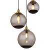 Globo POTTER Pendant Light brass, black, 3-light sources