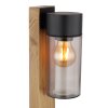 Globo ETSI path light Wood like finish, black, 1-light source