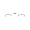 Leuchten Direkt Tony Ceiling Light LED chrome, matt nickel, 4-light sources