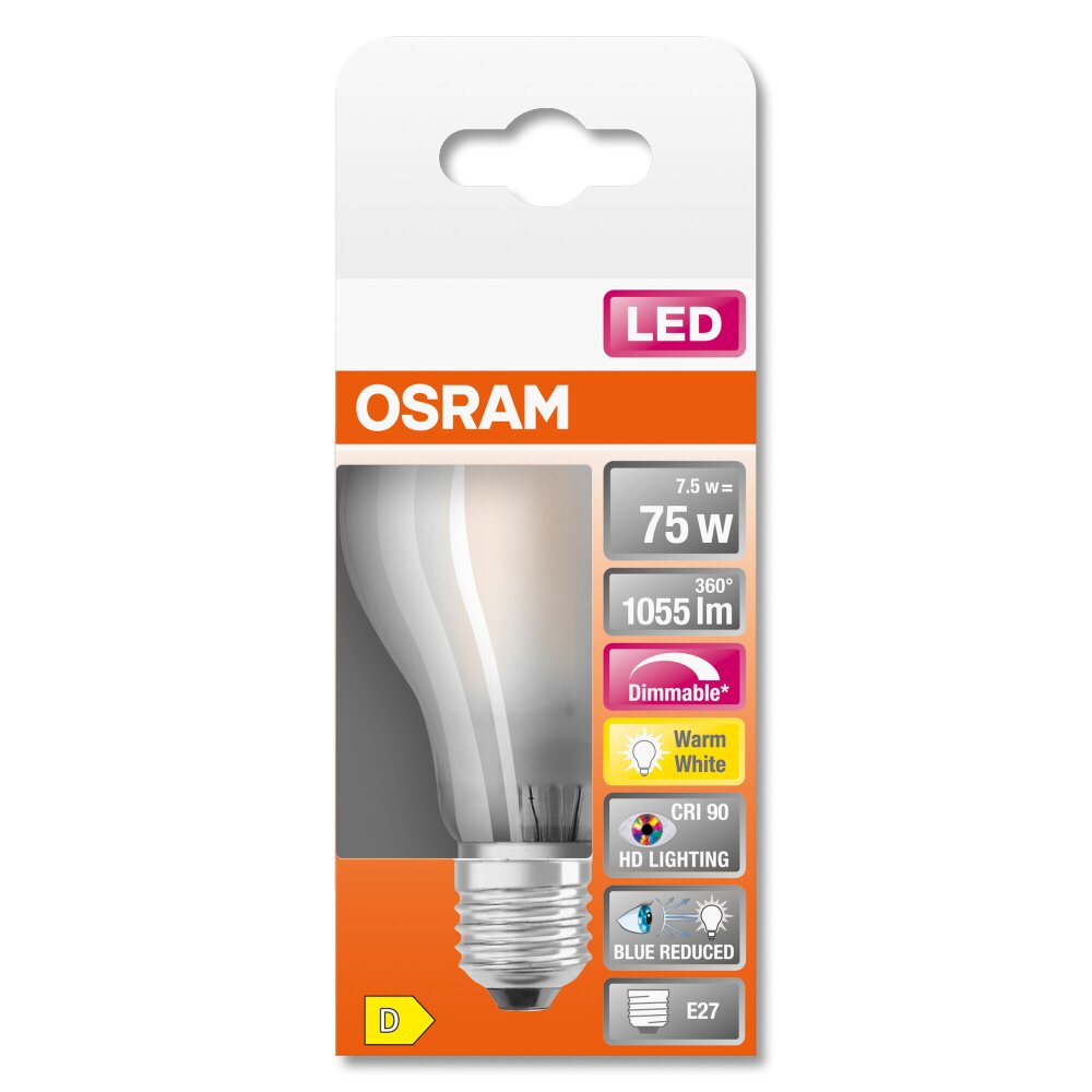 OSRAM SUPERSTAR LED E27 7,5 Watt 2700 Kelvin 1055 Lumen