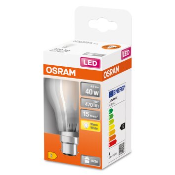 OSRAM LED Retrofit B22d 4 Watt 2700 Kelvin 470 Lumen