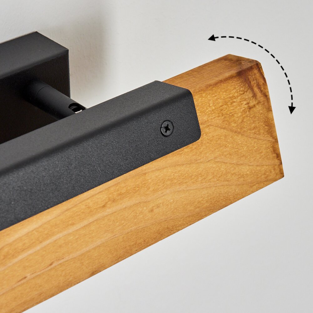 Teira Wall Light LED black, 1-light source