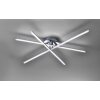 Leuchten Direkt Simon Ceiling Light LED chrome, 3-light sources