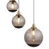 Globo POTTER Pendant Light brass, black, 5-light sources